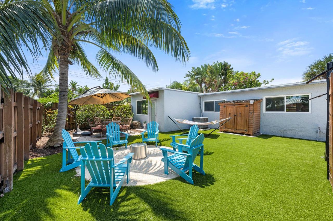 Palms Retreat! Giant Heated Pool-Hottub-Firepit-5Min2Beach-Pets-Ev Chgr Fort Lauderdale Exterior photo