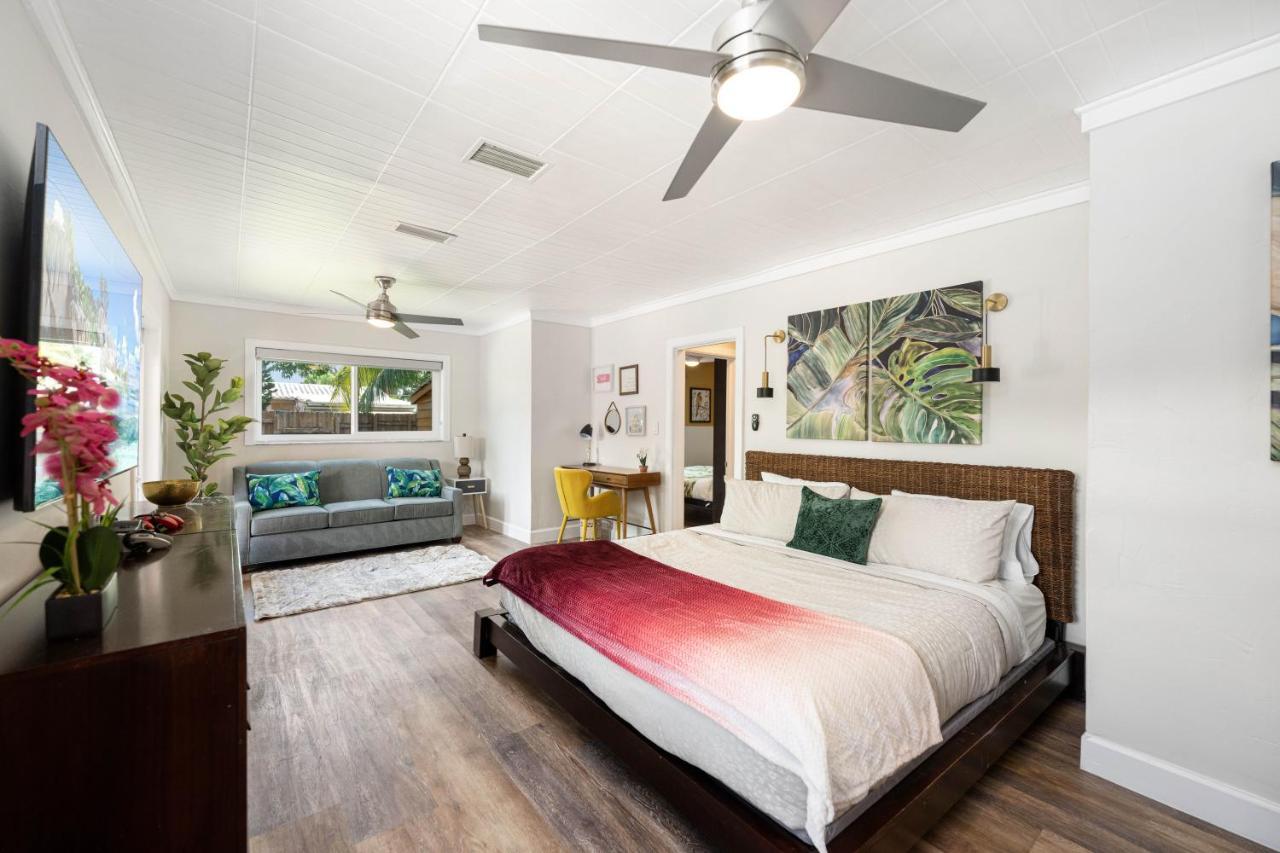 Palms Retreat! Giant Heated Pool-Hottub-Firepit-5Min2Beach-Pets-Ev Chgr Fort Lauderdale Exterior photo