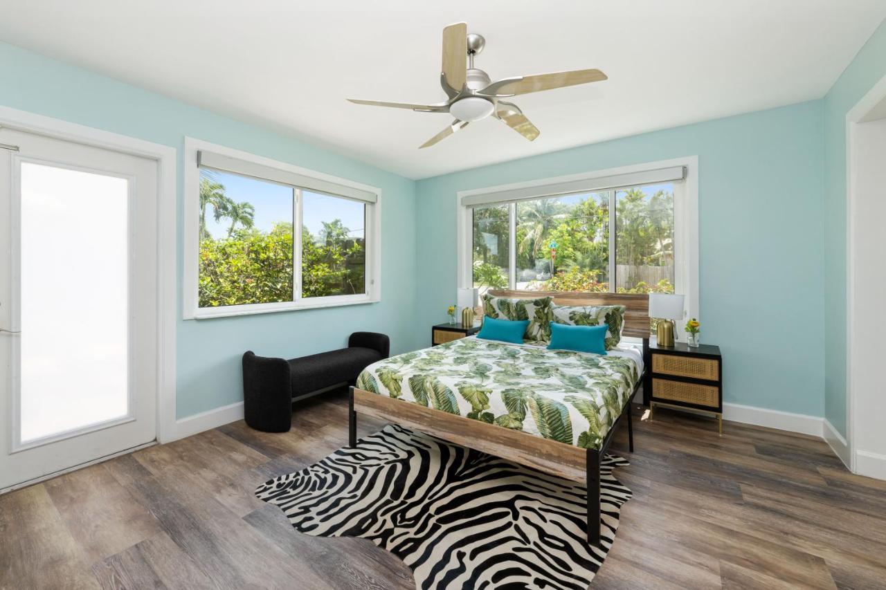 Palms Retreat! Giant Heated Pool-Hottub-Firepit-5Min2Beach-Pets-Ev Chgr Fort Lauderdale Exterior photo