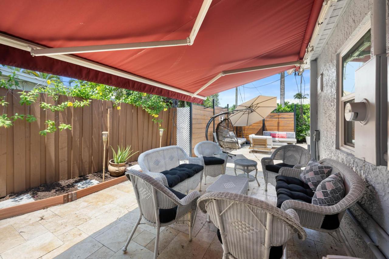 Palms Retreat! Giant Heated Pool-Hottub-Firepit-5Min2Beach-Pets-Ev Chgr Fort Lauderdale Exterior photo